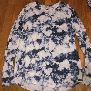 Hollister tye dye long sleeve shirt